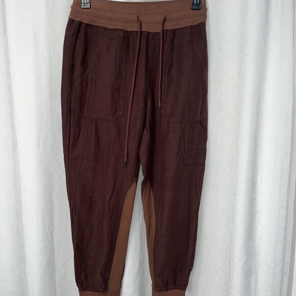 ANTHROPOLOGIE THE NOMAD  BROWN JOGGER PANT Size Med NWOT - Picture 4 of 11